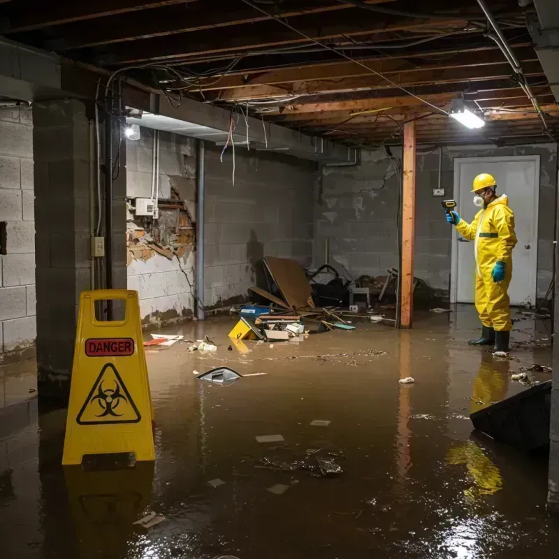 Flooded Basement Electrical Hazard in Kensington, NH Property